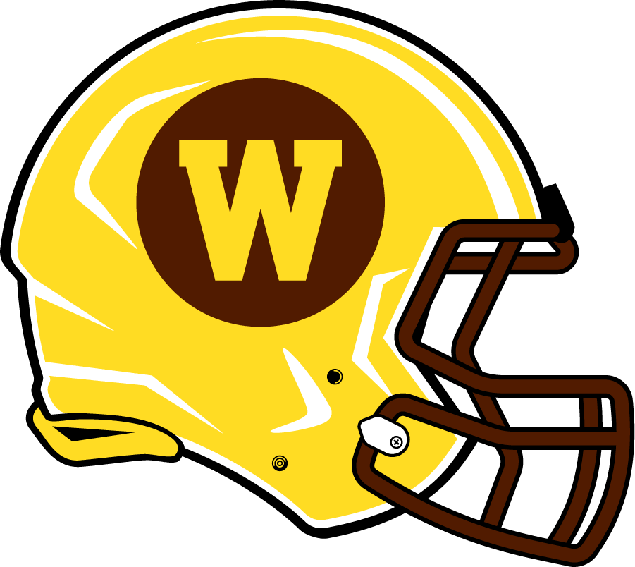 Western Michigan Broncos 2021-Pres Helmet Logo v2 diy DTF decal sticker